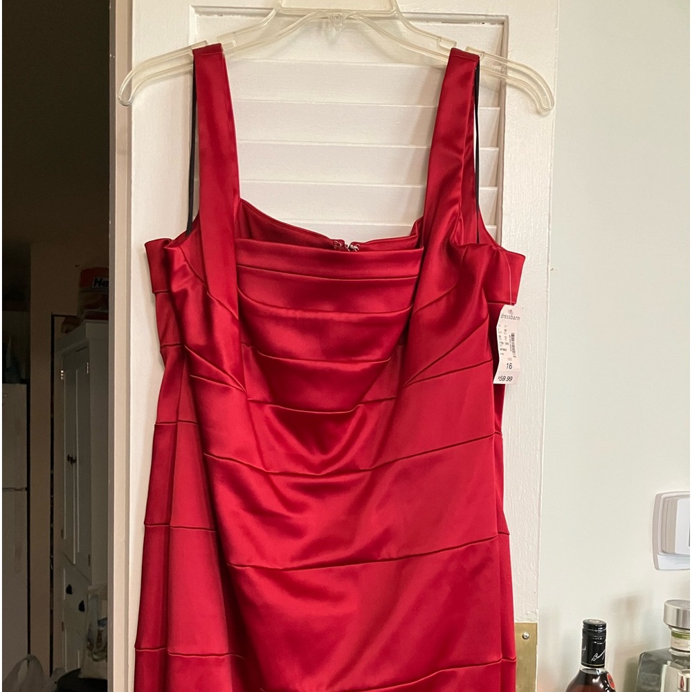 Red dress, size 16 from Dress Barn. New never worn